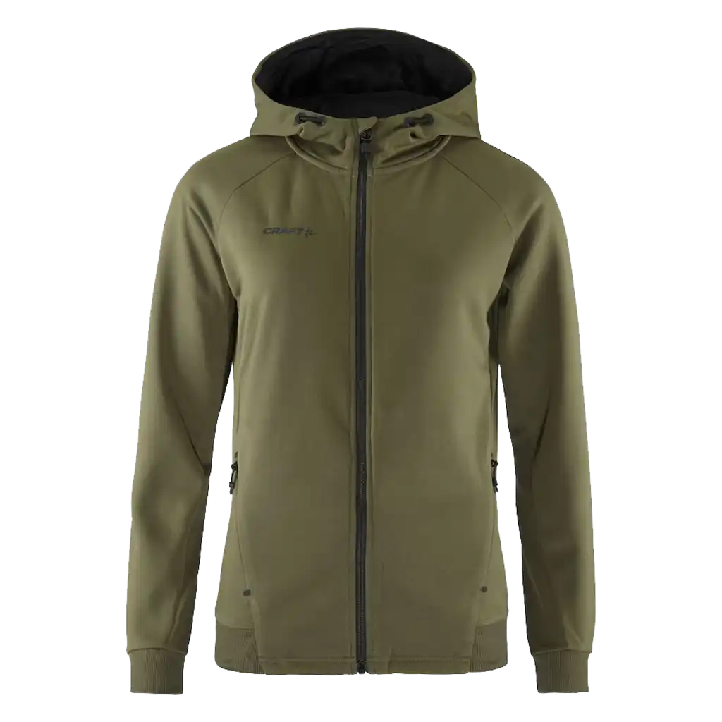 Takki omalla logolla - CRAFT ADV UNIFY FZ HOOD W Woods -ZigiZagi