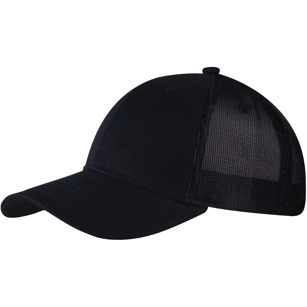 NewMesh trucker lippis musta omalla logolla-ZigiZagi