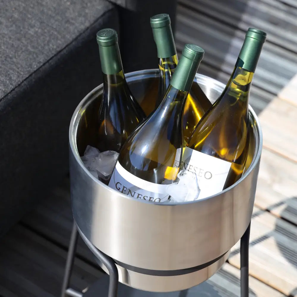 Patio Stand + Wine/Ice Bucket-ZigiZagi