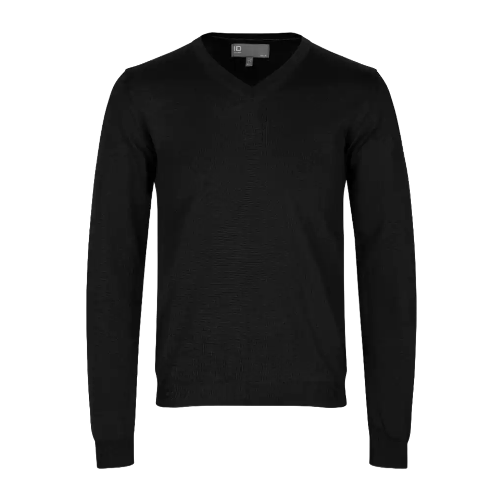 PULLOVER MERINO ID 0640-Black-ZigiZagi