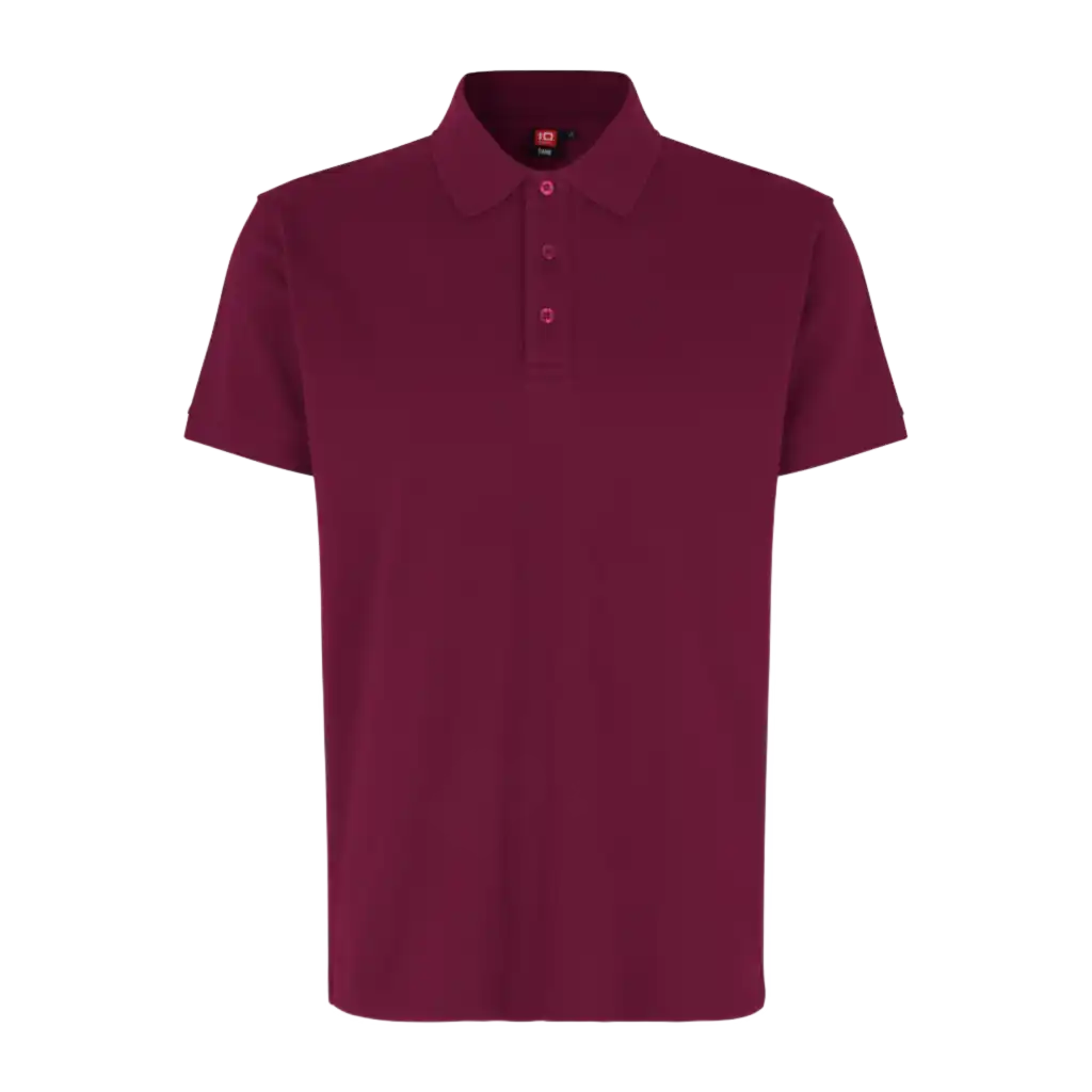 Polo paita active id 0572-Dark red melange-ZigiZagi