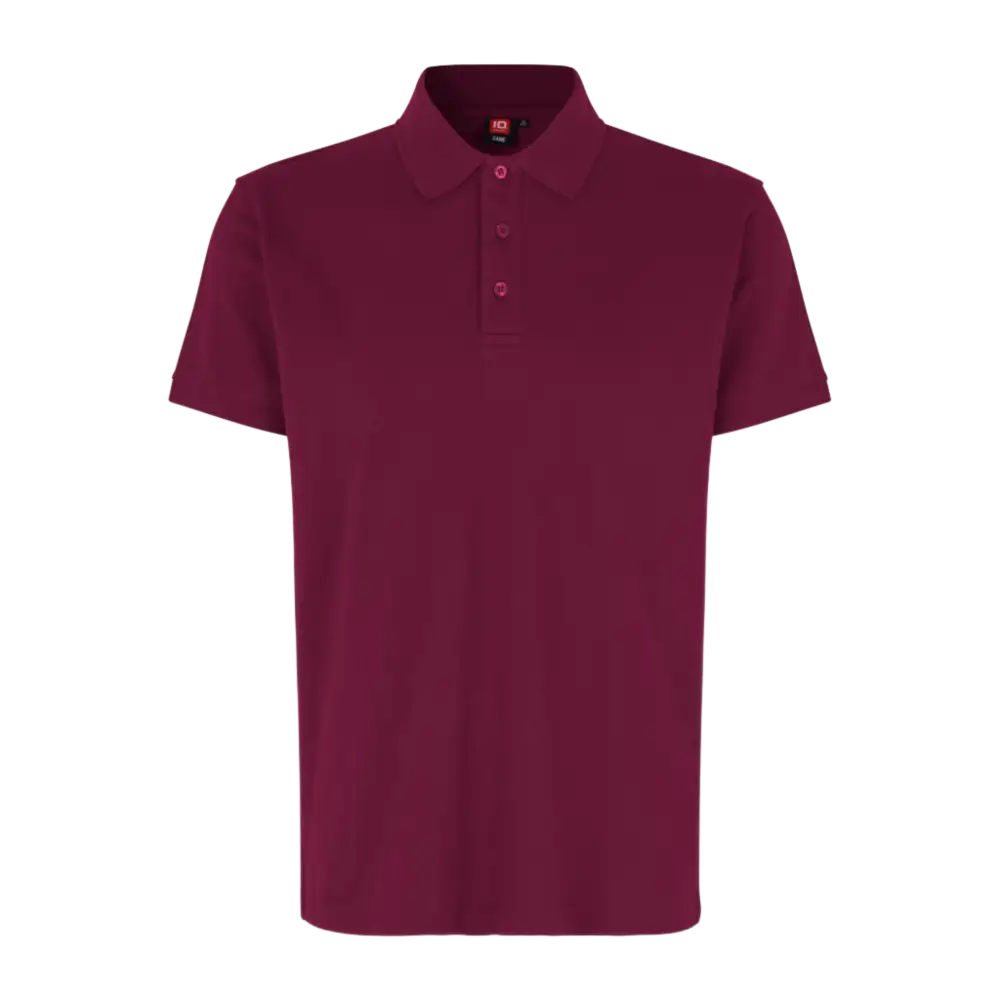 Polo paita Stretch ID 0525-Bordeaux-ZigiZagi