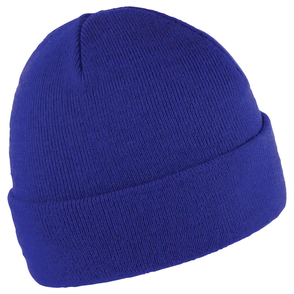Primary band royal blue mainospipo omalla logolla. Nahkamerkillä, brodeerattuna, rubber badge tai woven badgellä näyttävä pipo yrityksellesi. Zigi Zagi Oy