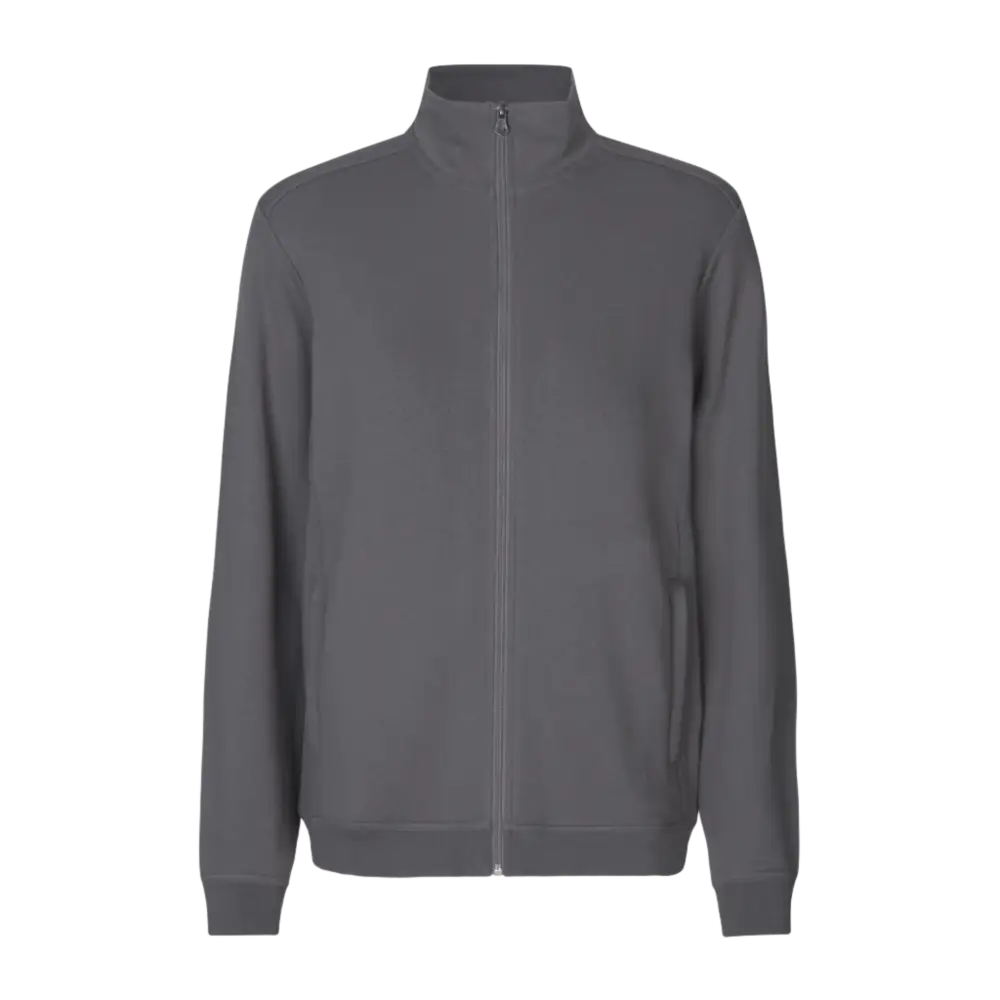 PRO Wear CARE cardigan logo college takki-Silver Grey-ZigiZagi