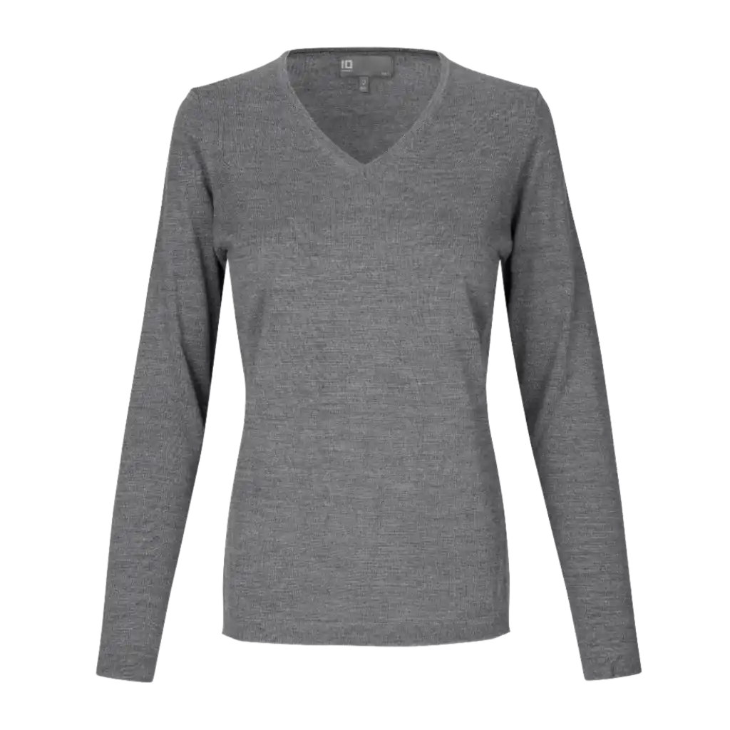 PULLOVER MERINO-Grey melange-ZigiZagi