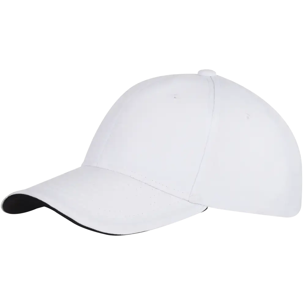 Ribbed lippis omalla logolla, väri Valkoinen