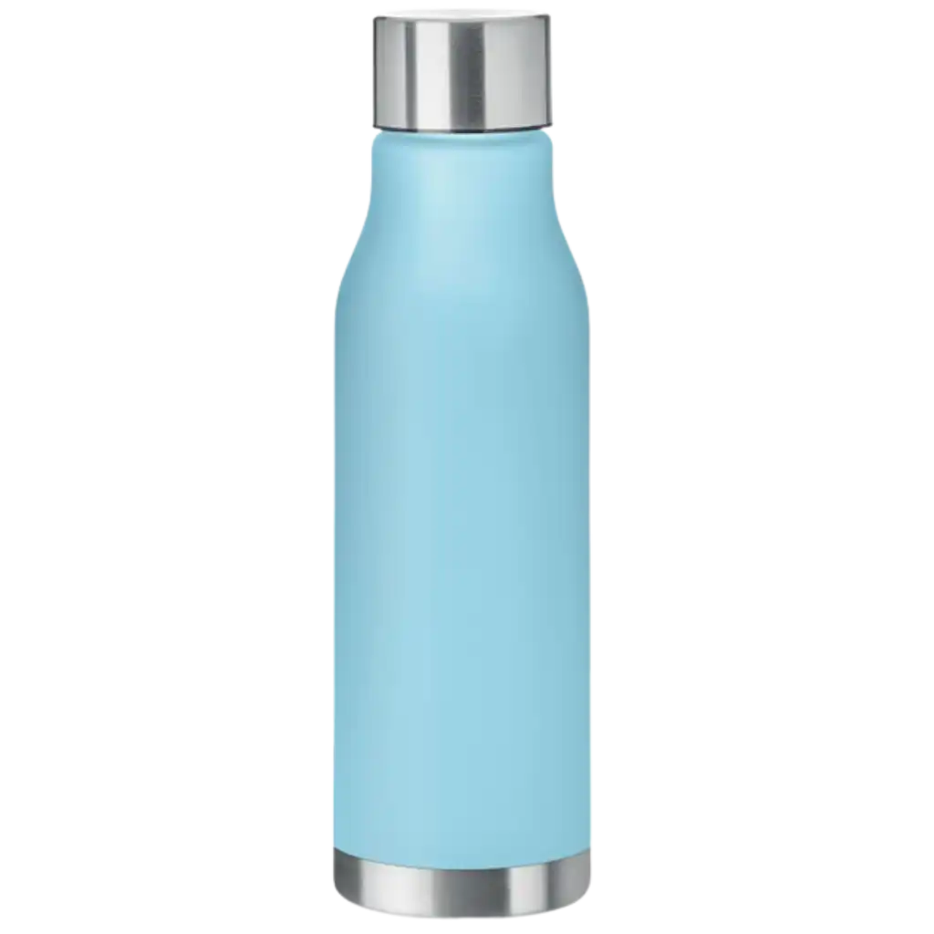 RPET 600 ml juomapullo kumisella pinnalla alk. 3.95€ - Transparent light blue - ULKOILU JA VAPAA-AIKA