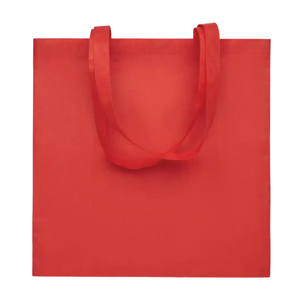 RPET-kuitukankaasta 80 gr/m² ostos- ja rantakassi alk. 1.05€ - Red - Messut