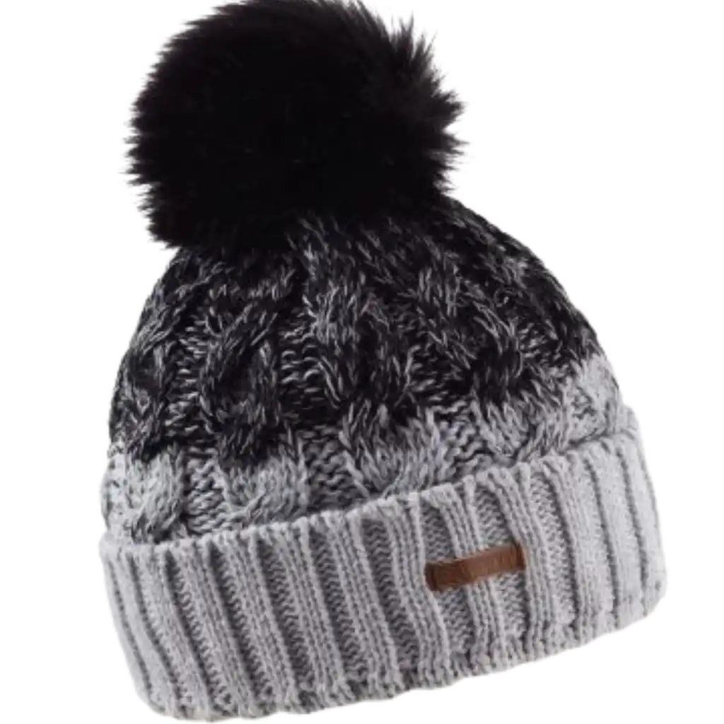 SABBOT ZUZANA Käsinkudotun näköinen 2-värinen naisten tupsupipo.