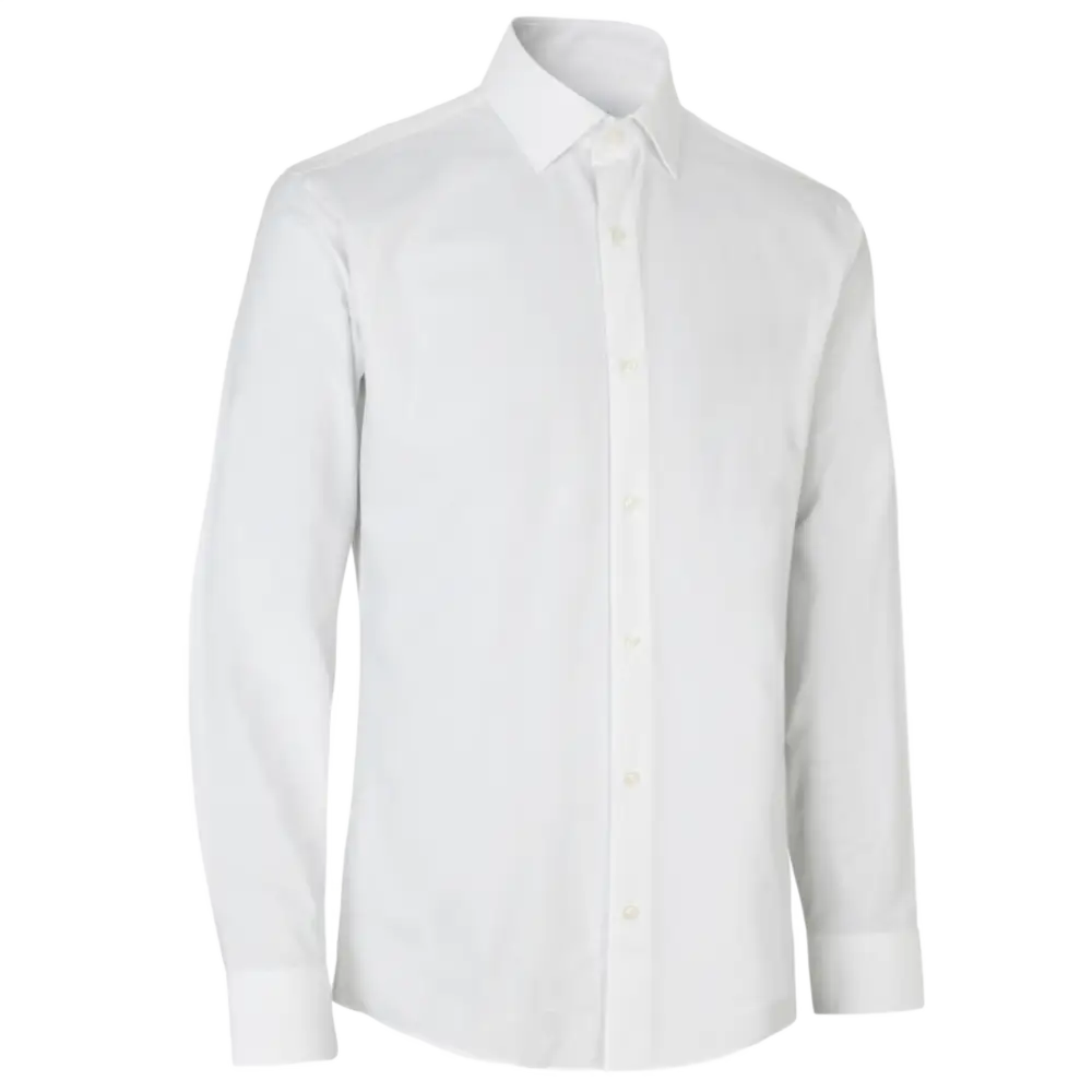 SEVEN SEAS Hybrid kauluspaita slim-White-ZigiZagi