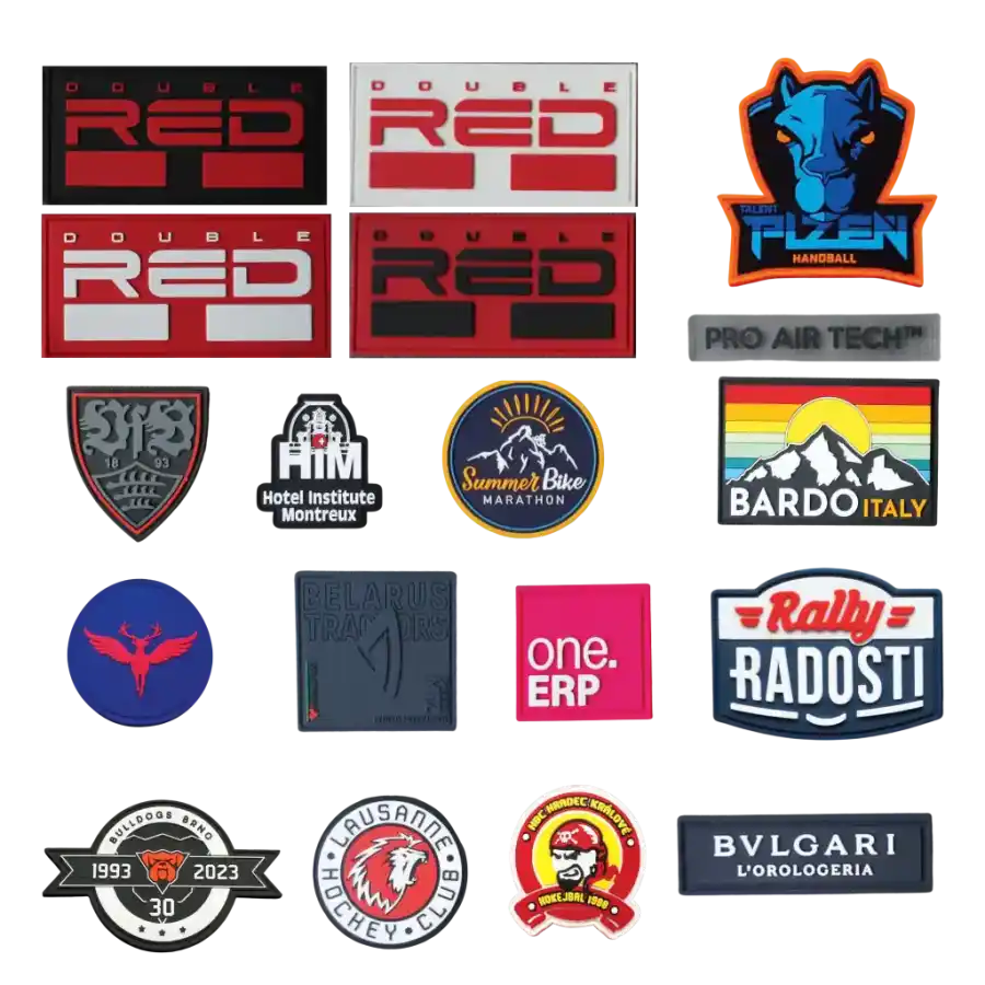 Kumimerkki malleja mainospipoon omalla logolla. Zigi Zagi Oy