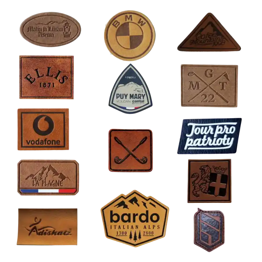 Nahkamerkkimalleja mainospipoon. Zigi Zagi Oy