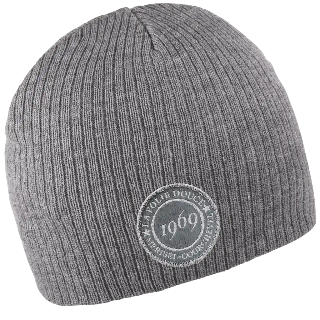 Simply pipo harmaa omalla logolla. Kangasmerkillä tehty  oma logo.