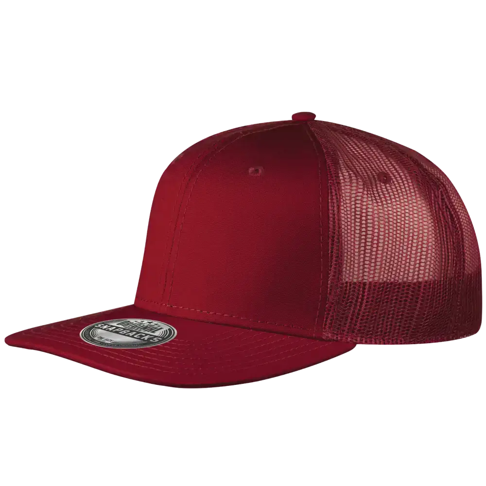 Snap Mesh snapback omalla logolla, väri Burgundy