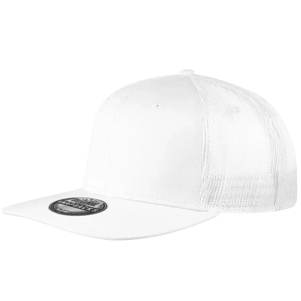 Snap Mesh snapback omalla logolla, väri Valkoinen