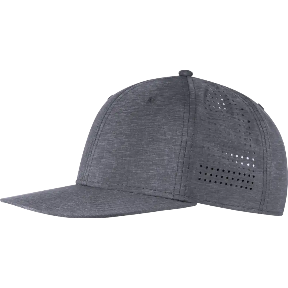 Perforoitu snapback omalla logolla, väri Harmaa