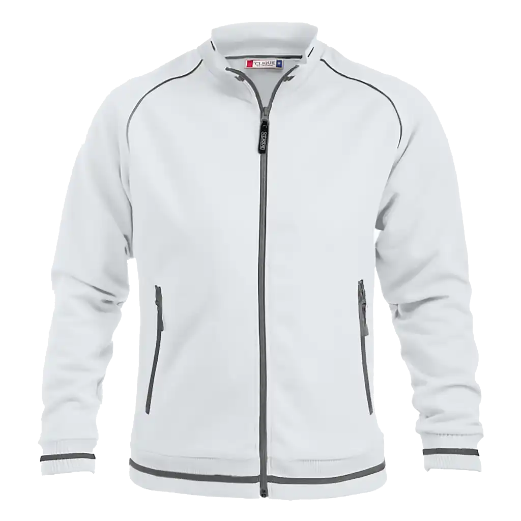 Takki omalla logolla - CLIQUE -  GRAIG SPORTTINEN VERKKATAKKI Valkoinen - ZigiZagi