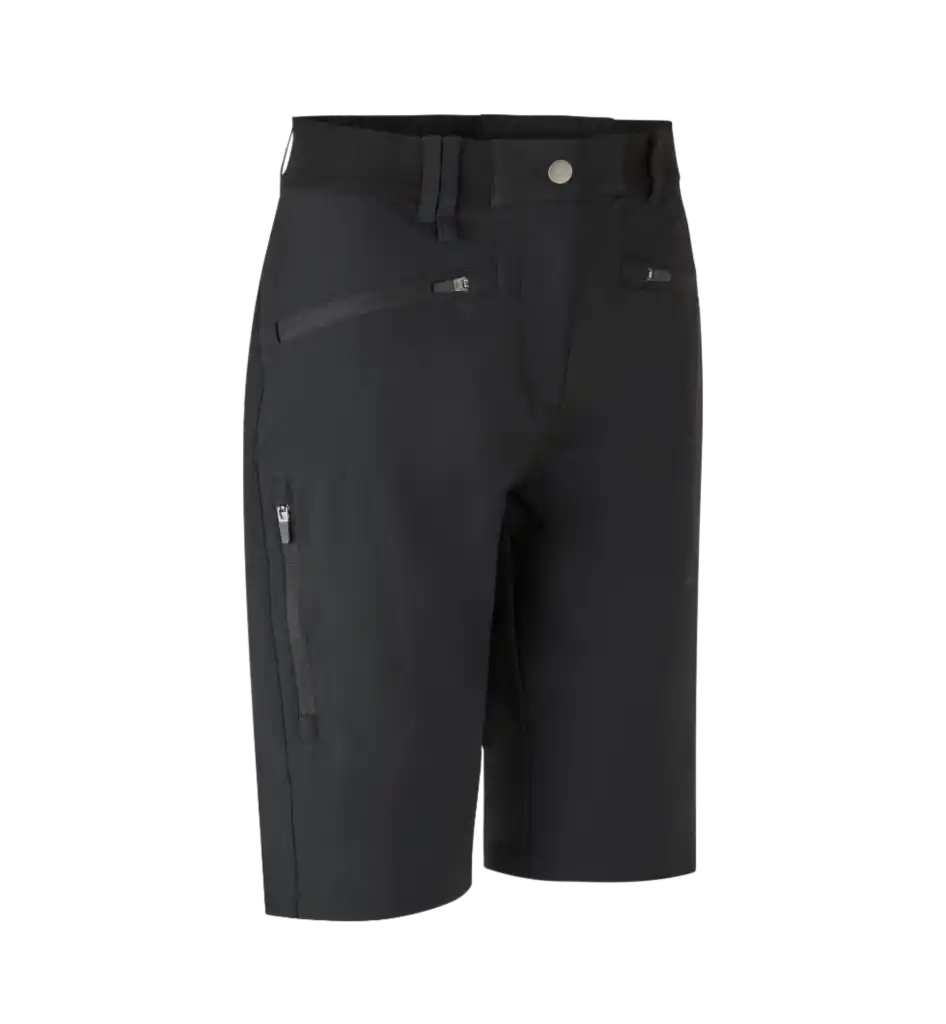 CORE STRETCH SHORTSIT ID 0913 WOMEN-Black-ZigiZagi