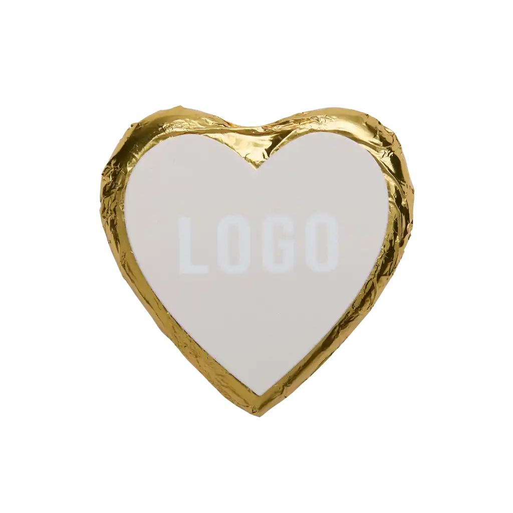 Suklaa sydän omalla logolla-Gold-ZigiZagi