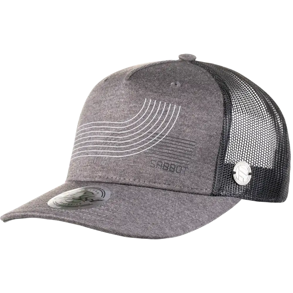 Esimerkki DTF Printing logo lippis omalla logolla. Kuvassa Snap Curved lippis ZigiZagin varastolippis valikoimasta.