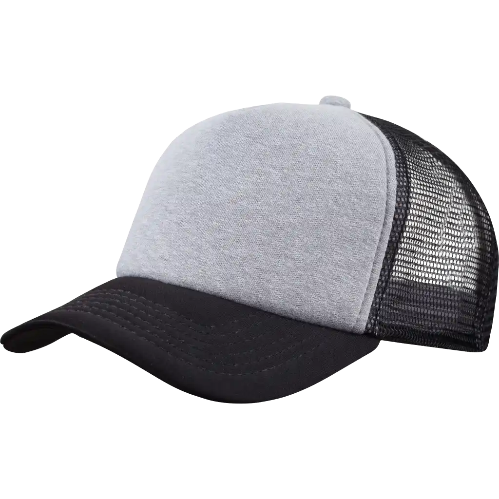 Trucker lippis harmaa/musta omalla logolla-ZigiZagi