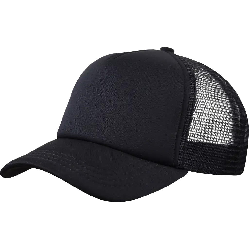 Trucker lippis musta omalla logolla-ZigiZagi