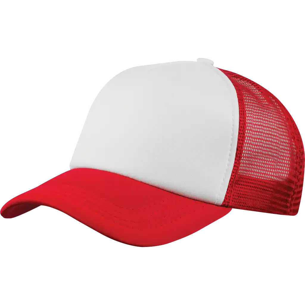 Trucker lippis punainen omalla logolla-ZigiZagi