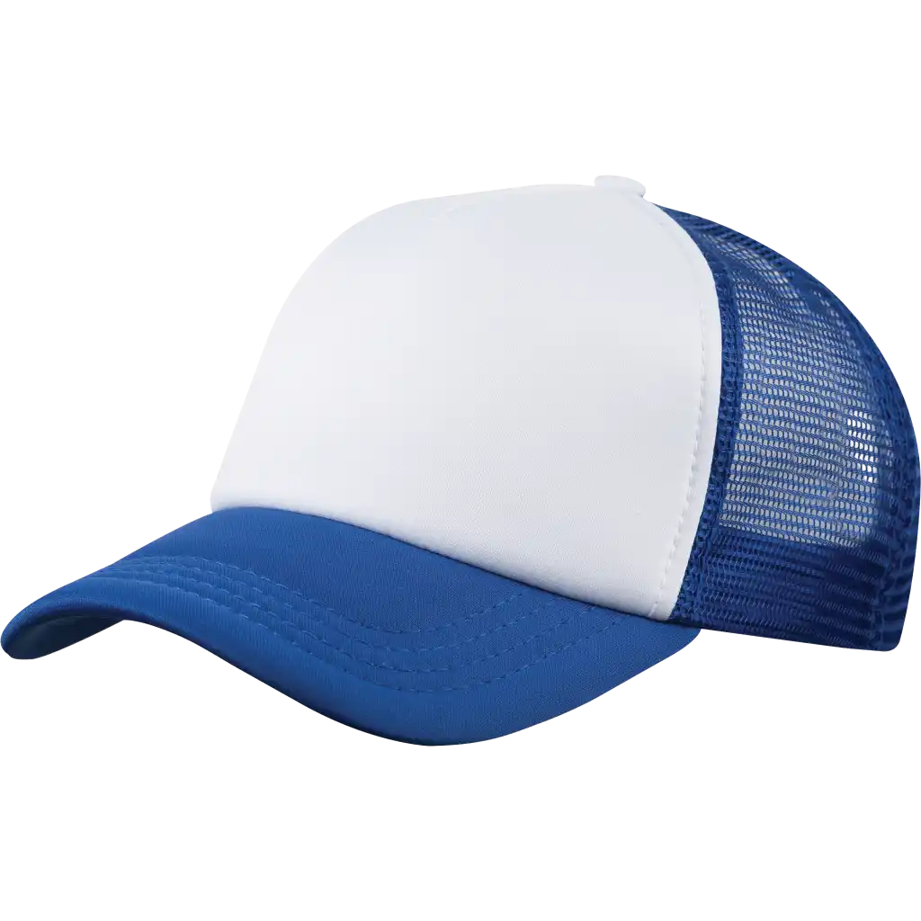 Trucker lippis royal sininen omalla logolla-ZigiZagi