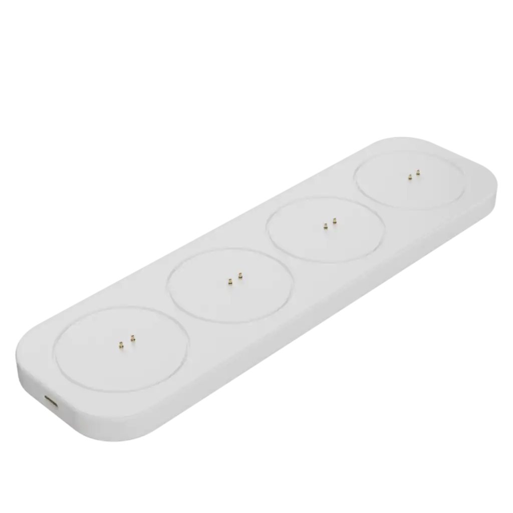 Uyuni pieni latausalusta neljälle ladattavalle LED-kynttilälle