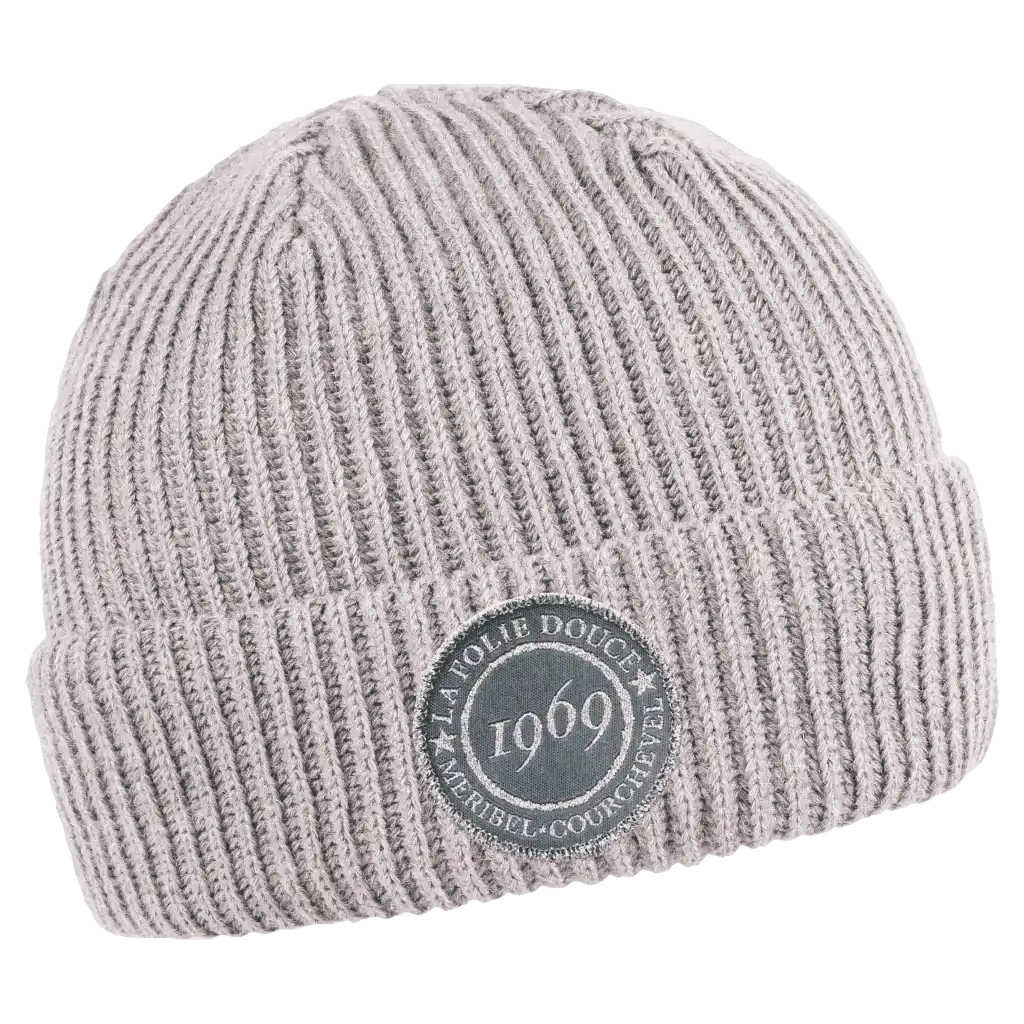 Wrap pipo omalla logolla - Harmaa kangasmerkki.