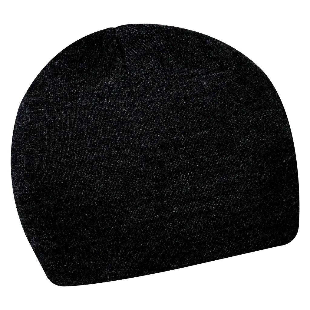 Easy wear black merinovilla pipo yrityksen logolla - 3 väriä varastossa mainospipo - ZigiZagi