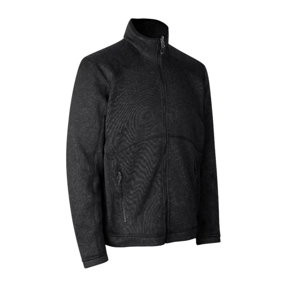 Takki firman logolla - ID - ZIP-N-MIX FLEECE TAKKI Charcoal melange - ZigiZagi
